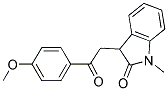 3-(4-METHOXYPHENACYL)-1-METHYL-2-INDOLINONE 结构式