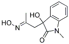 3-HYDROXY-3-(2-(HYDROXYIMINO)PROPYL)-1-METHYL-2-INDOLINONE 结构式