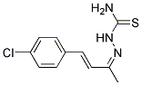 4-(P-CHLOROPHENYL)-3-BUTEN-2-ONETHIOSEMICARBAZONE 结构式