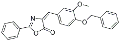 4-(4-BENZYLOXY-3-METHOXYBENZYLIDENE)-2-PHENYL-2-OXAZOLIN-5-ONE 结构式