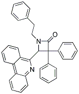 4-(6-PHENANTHRIDINYL)-1-PHENETHYL-3,3-DIPHENYL-2-AZETIDINONE 结构式