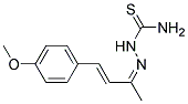 4-(P-METHOXYPHENYL)-3-BUTEN-2-ONETHIOSEMICARBAZONE 结构式