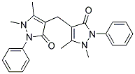 4,4'-METHYLENEBIS(2,3-DIMETHYL-1-PHENYL-3-PYRAZOLIN-5-ONE) 结构式