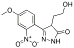 4-(2-Hydroxyethyl)-3-(4-methoxy-2-nitrophenyl)-2-pyrazolin-5-one 结构式