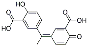 5-(1-(3-CARBOXY-4-OXO-2,5-CYCLOHEXADIEN-1-YLIDENE)ETHYL)-2-HYDROXYBENZOICACID 结构式