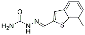 7-METHYLBENZO(B)THIOPHENE-2-CARBALDEHYDESEMICARBAZONE 结构式