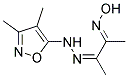Biacetylmono((3,4-dimethyl-5-isoxazolyl)hydrazone)monooxime 结构式