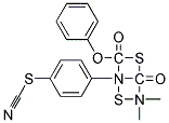 O-PHENYL4,4-DIMETHYL-2-(P-THIOCYANATOPHENYL)-1,3-DITHIOALLOPHANATE 结构式