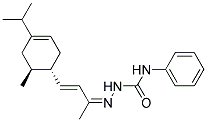 TRANS-(E)-4-(4-ISOPROPYL-6-METHYL-3-CYCLOHEXENYL)-3-BUTEN-2-ONE4-PHENYLSEMICARBAZONE 结构式