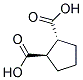 TRANS-DL-1,2-CYCLOPENTANEDICARBOXYLICACID,98% 结构式