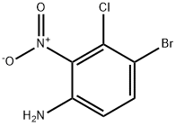 4-溴-3-氯-2-硝基苯胺 结构式