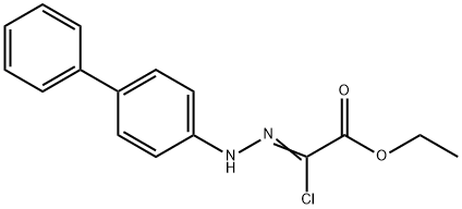 Ethyl2-(2-biphenylhydrazono)-2-chloroacetate 结构式