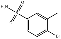 4-溴-3-甲基苯磺酰胺 结构式