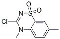 3-Chloro-4,7-dimethyl-4H-1,2,4-benzothiadiazin-1,1-dioxide 结构式