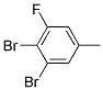 3,4-Dibromo-5-fluorotoluene 结构式