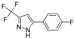 5-(4-Fluoro-phenyl)-3-trifluoromethyl-1H-pyrazole 结构式