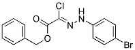 BENZYL 2-[2-(4-BROMOPHENYL)HYDRAZONO]-2-CHLOROACETATE 结构式