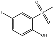 4-FLUORO-2-METHYLSULFONYLPHENOL 结构式