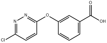 3-(6-Chloropyridazin-3-oxy)benzoicacid 结构式