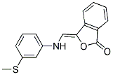 (Z)-3-((3-(Methylthio)phenylamino)methylene)isobenzofuran-1(3H)-one 结构式