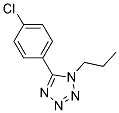 5-(4-Chlorophenyl)-1-propyl-1H-1,2,3,4-tetrazole 结构式