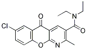 7-Chloro-N,N-diehyl-2-methyl-5-oxo-5h-chromeno(2,3-b)pyridine-3-carboxamide 结构式