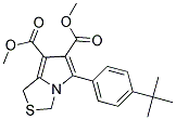 Dimethyl 5-(4-(tert-butyl)phenyl)-1H-pyrrolo[1,2-c]thiazole-6,7-dicarboxylate 结构式
