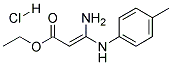 Ethyl 3-amino-3-(4-tolylamino)acrylate hydrochloride 结构式