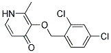 3-((2,4-Dichlorobenzyl)oxy)-2-methyl-4(1H)-pyridinone 结构式