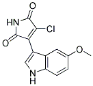 3-chloro-4-(5-methoxy-1H-indol-3-yl)-1H-pyrrole-2,5-dione 结构式
