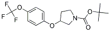 3-(4-Trifluoromethoxy-phenoxy)-pyrrolidine-1-carboxylic acid tert-butyl ester 结构式