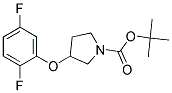 3-(2,5-Difluoro-phenoxy)-pyrrolidine-1-carboxylic acid tert-butyl ester 结构式