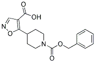 5-{1-[(benzyloxy)carbonyl]piperidin-4-yl}isoxazole-4-carboxylic acid 结构式