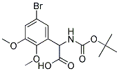 (5-bromo-2,3-dimethoxyphenyl)[(tert-butoxycarbonyl)amino]acetic acid 结构式