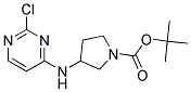tert-butyl 3-[(2-chloropyrimidin-4-yl)amino]pyrrolidine-1-carboxylate 结构式
