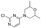4-(2-chloropyrimidin-4-yl)-2,6-dimethylmorpholine 结构式