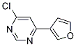 4-Chloro-6-furan-3-yl-pyrimidine 结构式