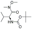 tert-butyl {(1S)-1-[methoxy(methyl)carbamoyl]-2-methylpropyl}carbamate 结构式