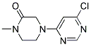 4-(6-Chloro-pyrimidin-4-yl)-1-methyl-piperazin-2-one 结构式