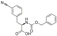 (2R)-2-{[(benzyloxy)carbonyl]amino}-3-(3-cyanophenyl)propanoic acid 结构式