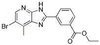 ethyl 3-(6-bromo-7-methyl-3H-imidazo[4,5-b]pyridin-2-yl)benzoate 结构式