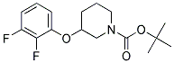 3-(2,3-Difluoro-phenoxy)-piperidine-1-carboxylic acid tert-butyl ester 结构式