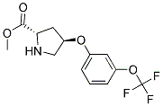 methyl (2S,4R)-4-[3-(trifluoromethoxy)phenoxy]pyrrolidine-2-carboxylate 结构式