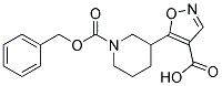 5-{1-[(benzyloxy)carbonyl]piperidin-3-yl}isoxazole-4-carboxylic acid 结构式