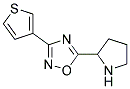 5-pyrrolidin-2-yl-3-thiophen-3-yl-1,2,4-oxadiazole 结构式