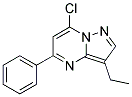7-chloro-3-ethyl-5-phenylpyrazolo[1,5-a]pyrimidine 结构式
