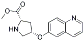 methyl (2S,4S)-4-(quinolin-6-yloxy)pyrrolidine-2-carboxylate 结构式