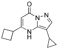 5-cyclobutyl-3-cyclopropylpyrazolo[1,5-a]pyrimidin-7(4H)-one 结构式