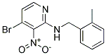 (4-Bromo-3-nitro-pyridin-2-yl)-(2-methyl-benzyl)-amine 结构式