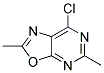 7-chloro-2,5-dimethyl[1,3]oxazolo[5,4-d]pyrimidine 结构式